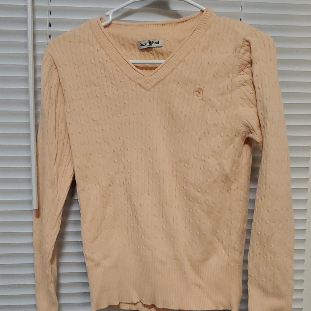 Duck Head Peach Knit Sweater